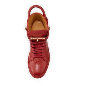 NEW Buscemi Men's 100mm Leather High Top Sneakers
